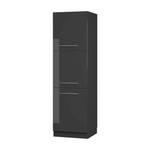 Meuble Pour Four Fame-line 56961 Anthracite Haute Brillance 60cm