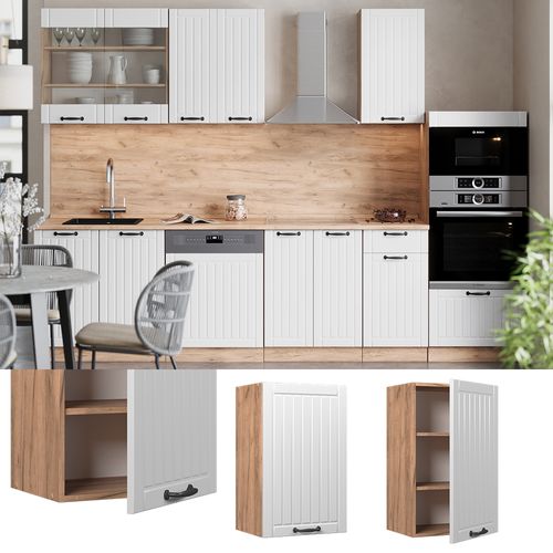 Elément Haut De Cuisine Fame-line 56997 Blanc Campagne 45cm