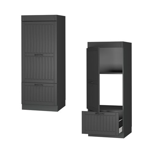 Armoire Micro-ondes Fame-line 57154 Gris Foncé 60cm