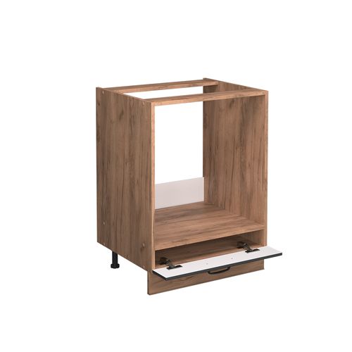 Meuble Pour Four Fame-line 57226 Gris Foncé 60cm , Pt Chêne