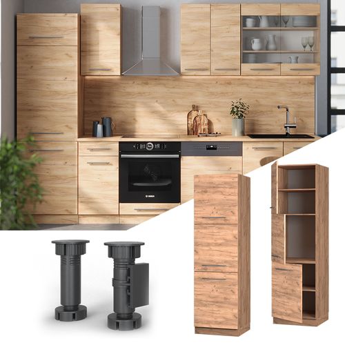 Meuble Pour Four Fame-line 57233 Chêne De Force Doré 60cm