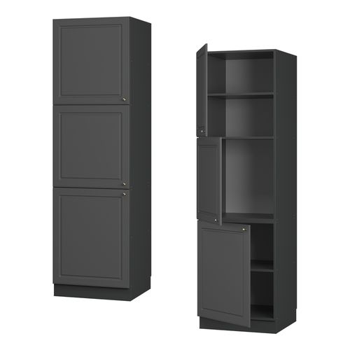 Meuble Pour Four Fame-line 57275 Anthrazit-gold Landhaus 60cm