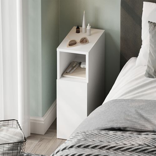 Table De Nuit Enton 57309 Blanc Set De 2 Pièces