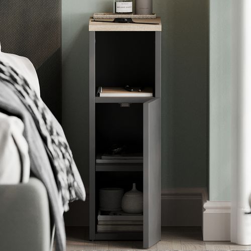 Table De Nuit Enton 57312 Anthracite/sonoma Set De 2 Pièces