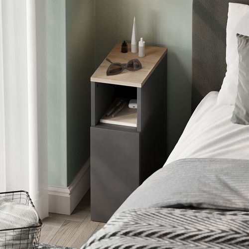 Table De Nuit Enton 57312 Anthracite/sonoma Set De 2 Pièces