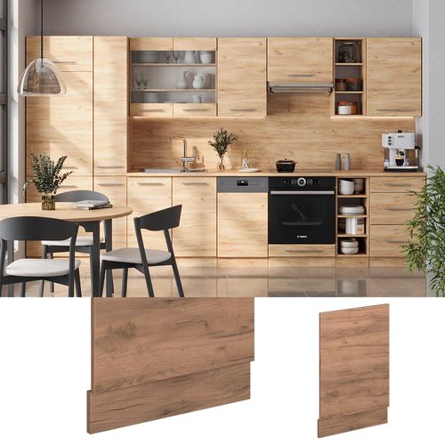 Façade Fame-line 57318 Chêne De Force Doré 45cm Sans Plan De Travail