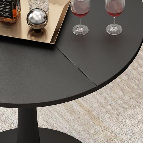 Table à Manger Carl 57357 Noir 70x70cm