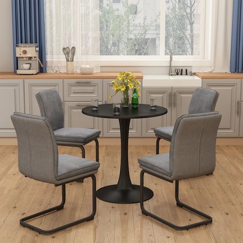 Table à Manger Carl 57357 Noir 70x70cm