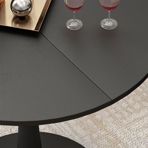 Table à Manger Carl 57359 Noir 80x80cm