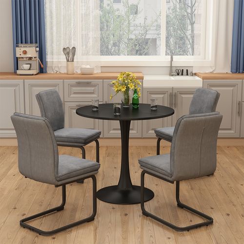 Table à Manger Carl 57359 Noir 80x80cm