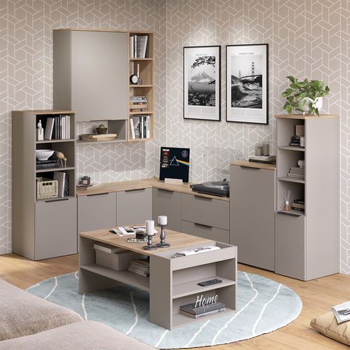 Armoire Universelle Wido 57440 Grège 40.2x120cm Avec Une Porte