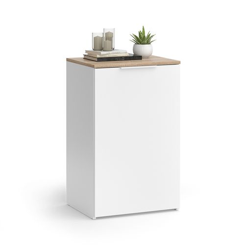 Commode Wido 57442 Blanc 50x80cm Avec Étagère