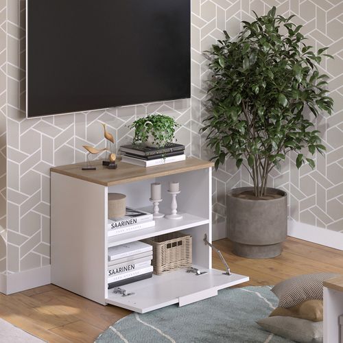 Commode Wido 57446 Blanc/sonoma 60x50cm Avec Rabat