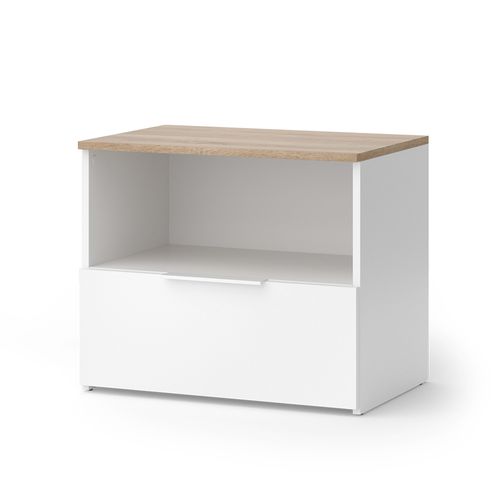 Commode Wido 57446 Blanc/sonoma 60x50cm Avec Rabat
