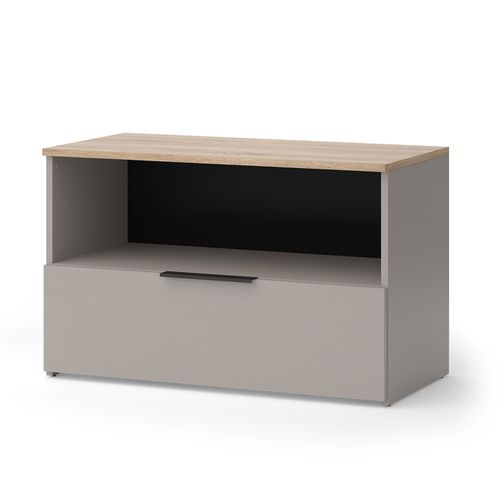 Commode Wido 57452 Grège 80x50cm Avec 1 Compartiment Fermé