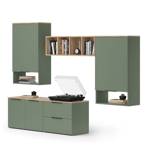 Meuble-paroi Wido 57454 Vert 5 Parties