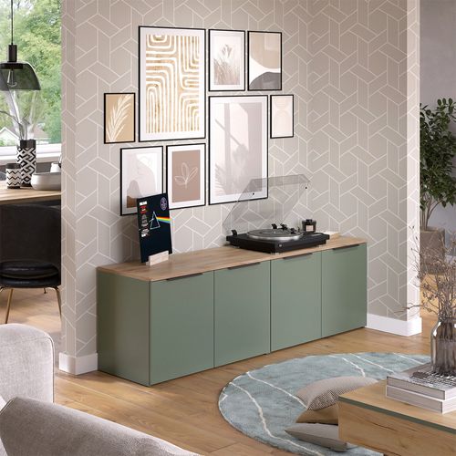 Meuble-paroi Wido 57456 Vert 2 Parties