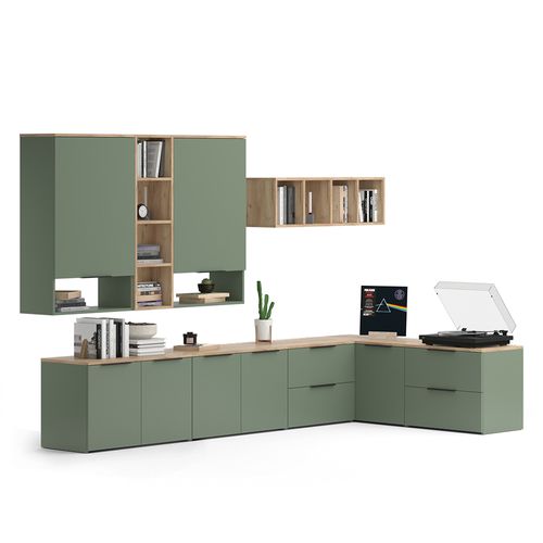 Meuble-paroi Wido 57458 Vert 9 Parties