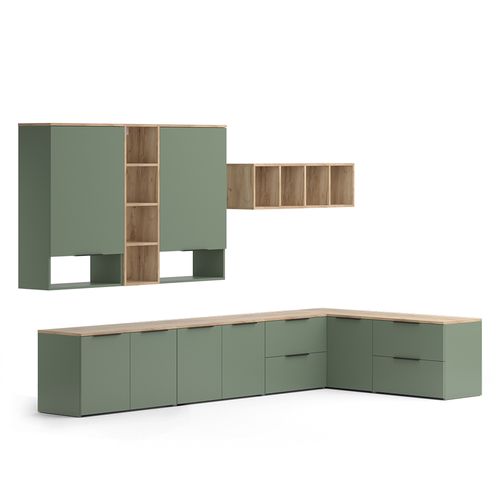 Meuble-paroi Wido 57458 Vert 9 Parties