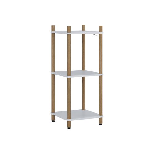 Étagère Dangle Bivio 57476 Blanc/pin 30x72cm 3 Étagères