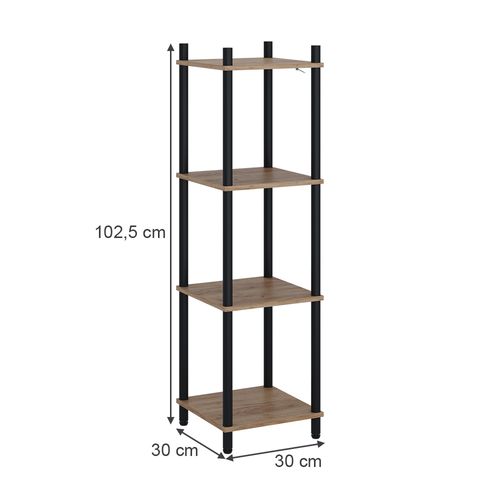 Étagère Dangle Bivio 57481 Chêne Doré/anthracite 30x102.5cm 4 Étagères