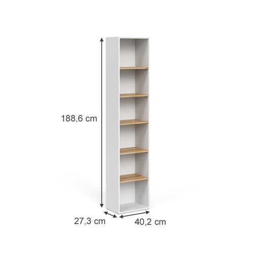 Meuble Salle De Bain Viktor 57503 Blanc/artisan 40.2x188.6cm