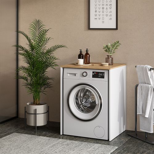 Armoire Machine à Laver Viktor 57504 Blanc/artisan 68x88.2cm