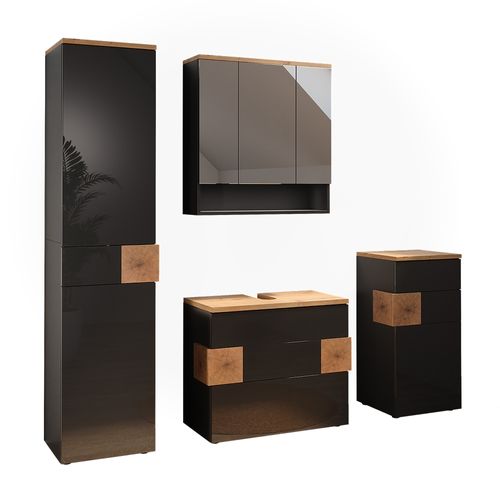 Meubles Bain Eden 57535 Anthracite 4 Parties