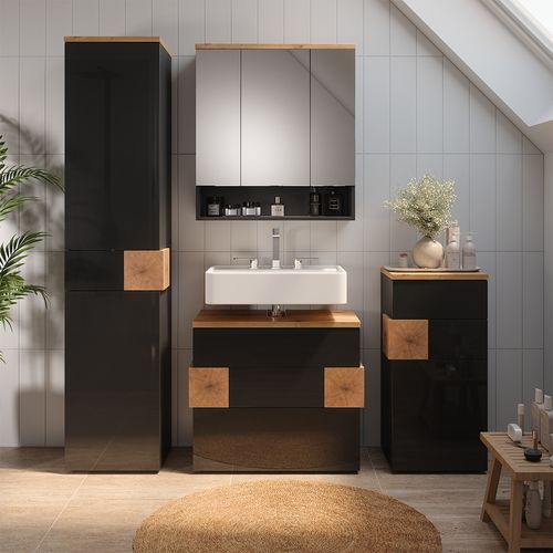 Meubles Bain Eden 57535 Anthracite 4 Parties