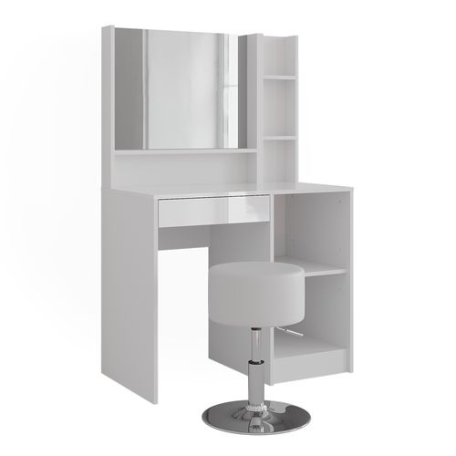 Coiffeuse Sherry 57684 Blanc/blanc Brillant 89.8cm 4 Parties