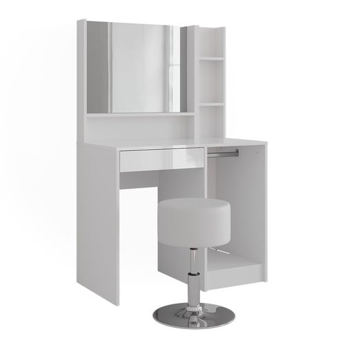 Coiffeuse Sherry 57692 Blanc/blanc Brillant 89.8cm 4 Parties