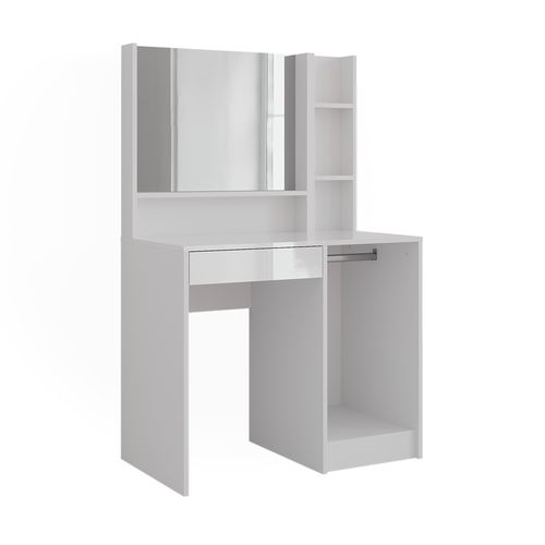 Coiffeuse Sherry 57694 Blanc/blanc Brillant 89.8cm 3 Parties