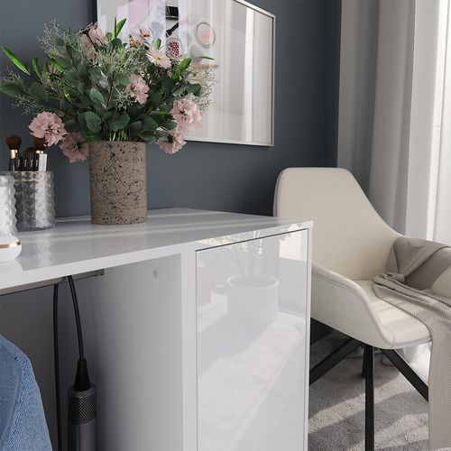 Commode Sherry 57721 Blanc/blanc Brillant 80.2x76cm 2 Parties