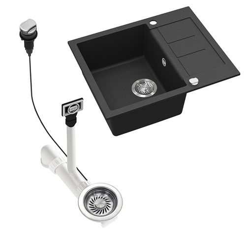 Evier Rom 57768 Noir 62x50cm