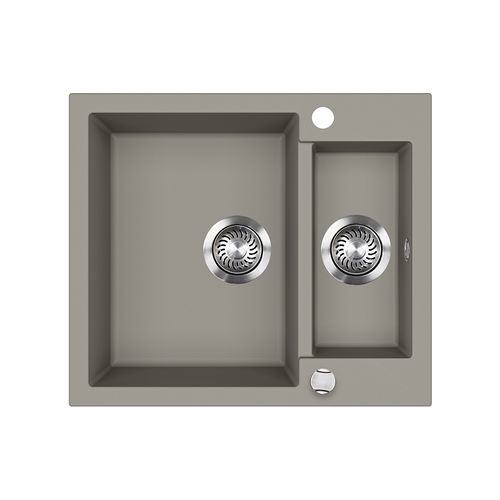 Evier Prag 57782 Béton 58x50cm Avec 2 Éviers