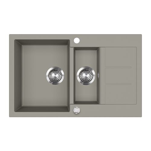 Evier Seattle 57787 Béton 80x50cm Avec Espace De Séchage