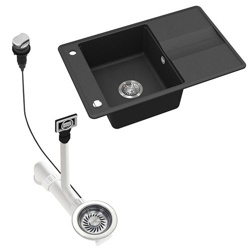 Evier Kyoto 57793 Noir 78x50cm