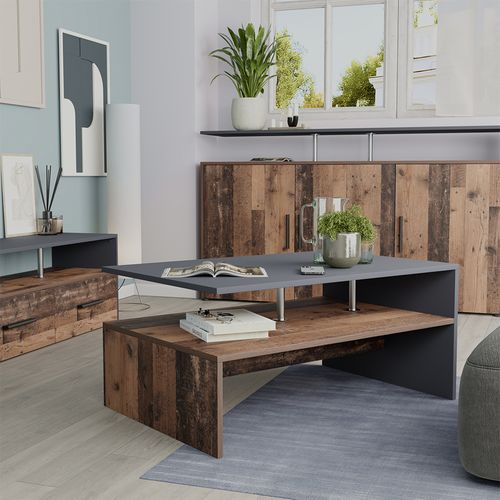 Table Basse Amato 57827 Anthracite 90x52.6cm