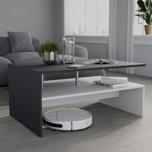 Table Basse Amato 57829 Anthracite/blanc 90x52.6cm