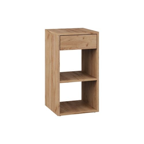 Table De Chevet Dany 57887 Chêne De Force Doré 35x65cm Avec 1 Tiroir