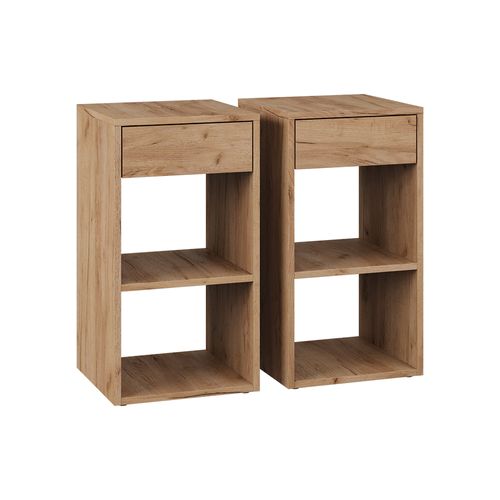 Table De Nuit Dany 57888 Chêne De Force Doré Ensemble De 2