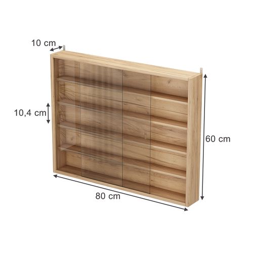 Vitrine Murale Clario 57897 Sonoma Avec 4 Étagères