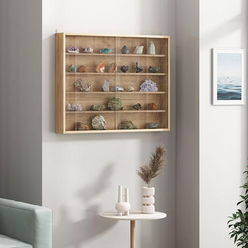 Vitrine Murale Clario 57897 Sonoma Avec 4 Étagères