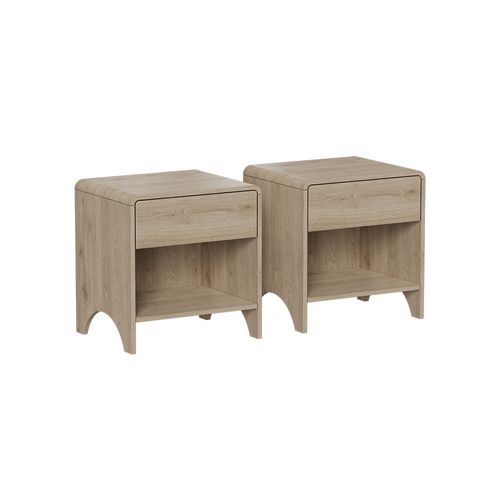 Table De Nuit Oaki 57904 Chêne Lot De 2