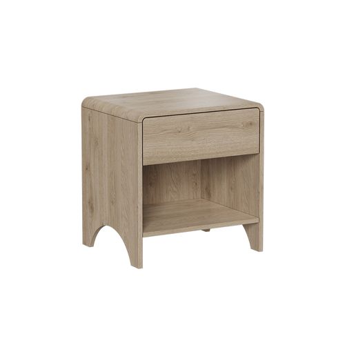 Table De Chevet Oaki 57905 Chêne 47x50cm Avec 1 Tiroir