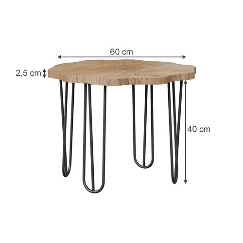 Table Basse Ringo 57942 Chêne 60x60cm