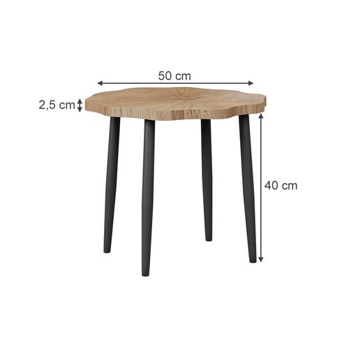 Table Basse Ringo 57946 Chêne 50x50cm