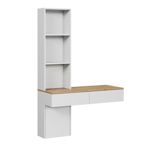 Coiffeuse Melora 57981 Blanc/chêne 100cm