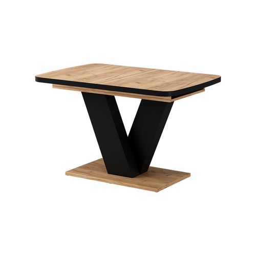 Table De Salle à Manger Fenaro 57996 Chêne Noir/force De Lor 120x80cm Extensible