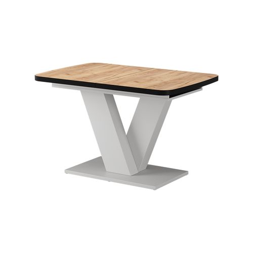 Table De Salle à Manger Fenaro 57998 Noir/blanc 120x80cm Extensible